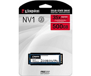 דיסק פנימי Kingston 500GB NVME Gen 3.0X4 NV1 Series 2100/1700MB/s דיסק פנימי Kingston 500GB NVME Gen 3.0X4 NV1 Series 2100/1700MB/s