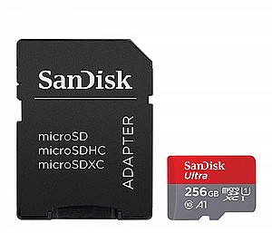 ����� ����� SanDisk Ultra MicroSD UHS-I SDSQUAR-256G - ���� 256GB