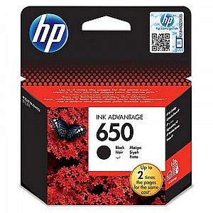 דיו צבע מקורי HP 650 דיו צבע מקורי HP 650