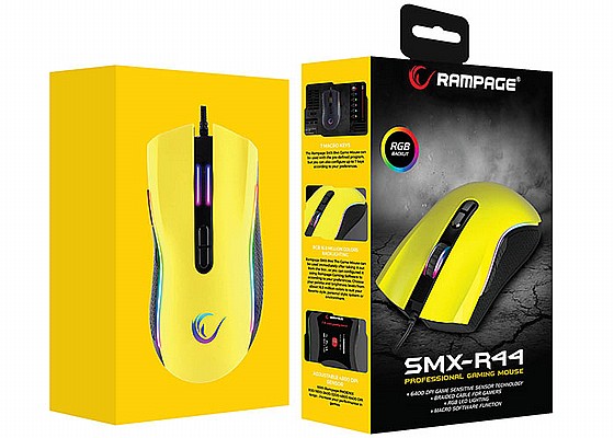 ���� ������� Rampage SMX-R44 Yellow 6400dpi RGB