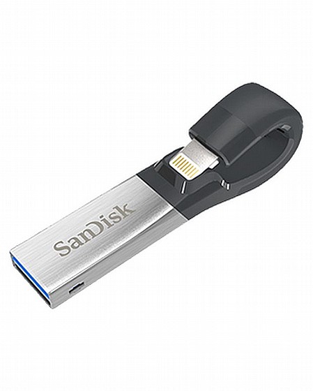������ ���� SANDISK IXPAND USB 3.0 AND LIGHTNING SDIX30C 64GB 