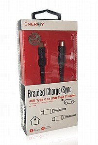 כבל סנכרון וטעינה - USB-Type-C ל - USB-Type-C Energy כבל סנכרון וטעינה - USB-Type-C ל - USB-Type-C Energy