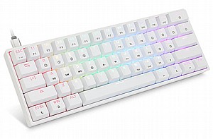מקלדת גיימינג מכנית Skyloong GK61 RGB Mechanical Yellow Switch בצבע לבן מקלדת גיימינג מכנית Skyloong GK61 RGB Mechanical Yellow Switch בצבע לבן