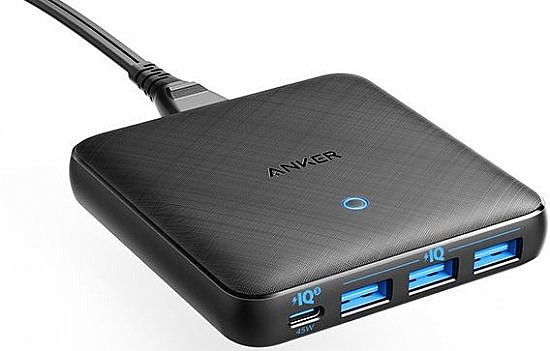 ���� ���� Anker PowerPort Atom III Slim Charger 65W PD ������ USB Type-C / 3xUSB-A