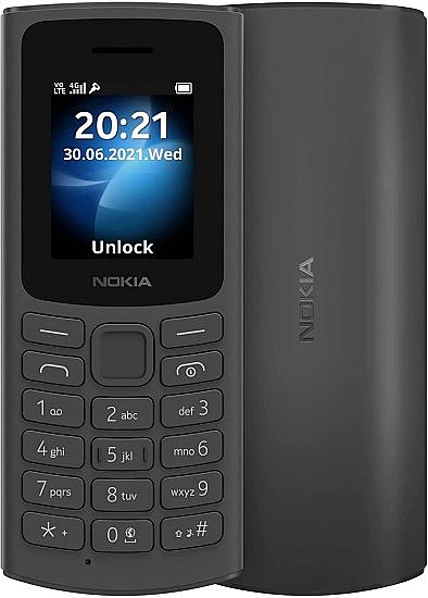 טלפון סלולרי NOKIA 105 4G TA-1375 DS - צבע שחור - שנה אחריות יבואן רשמי