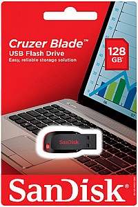 דיסק און קי 128 ג’יגה Cruzer Blade USB סאן דיסק דיסק און קי 128 ג’יגה Cruzer Blade USB סאן דיסק
