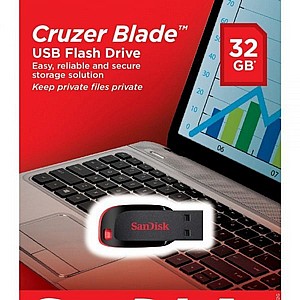 דיסק און קי 32 ג’יגה Cruzer Blade USB סאן דיסק דיסק און קי 32 ג’יגה Cruzer Blade USB סאן דיסק