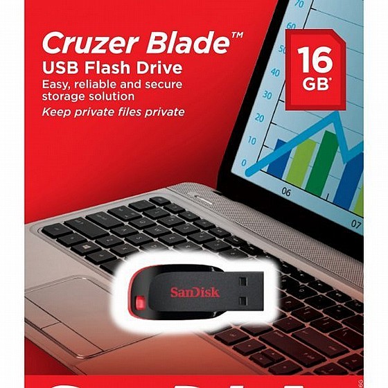 ���� ��� �� 16 ���� Cruzer Blade USB ��� ����